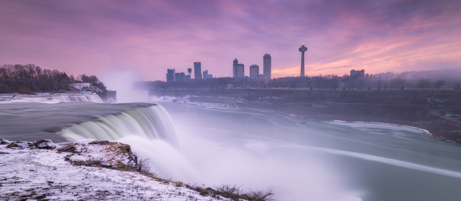 Tamron SP 15-30mm F2.8 Di VC USD sample photo. Niagara falls sunset from ny photography