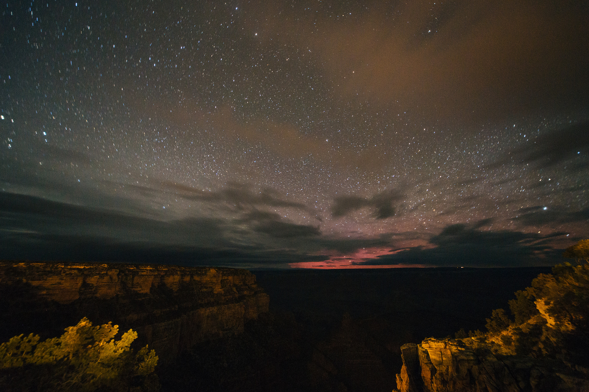 Canon EOS 6D + Sigma 12-24mm F4.5-5.6 EX DG Aspherical HSM sample photo. Starry night at grand canyon photography