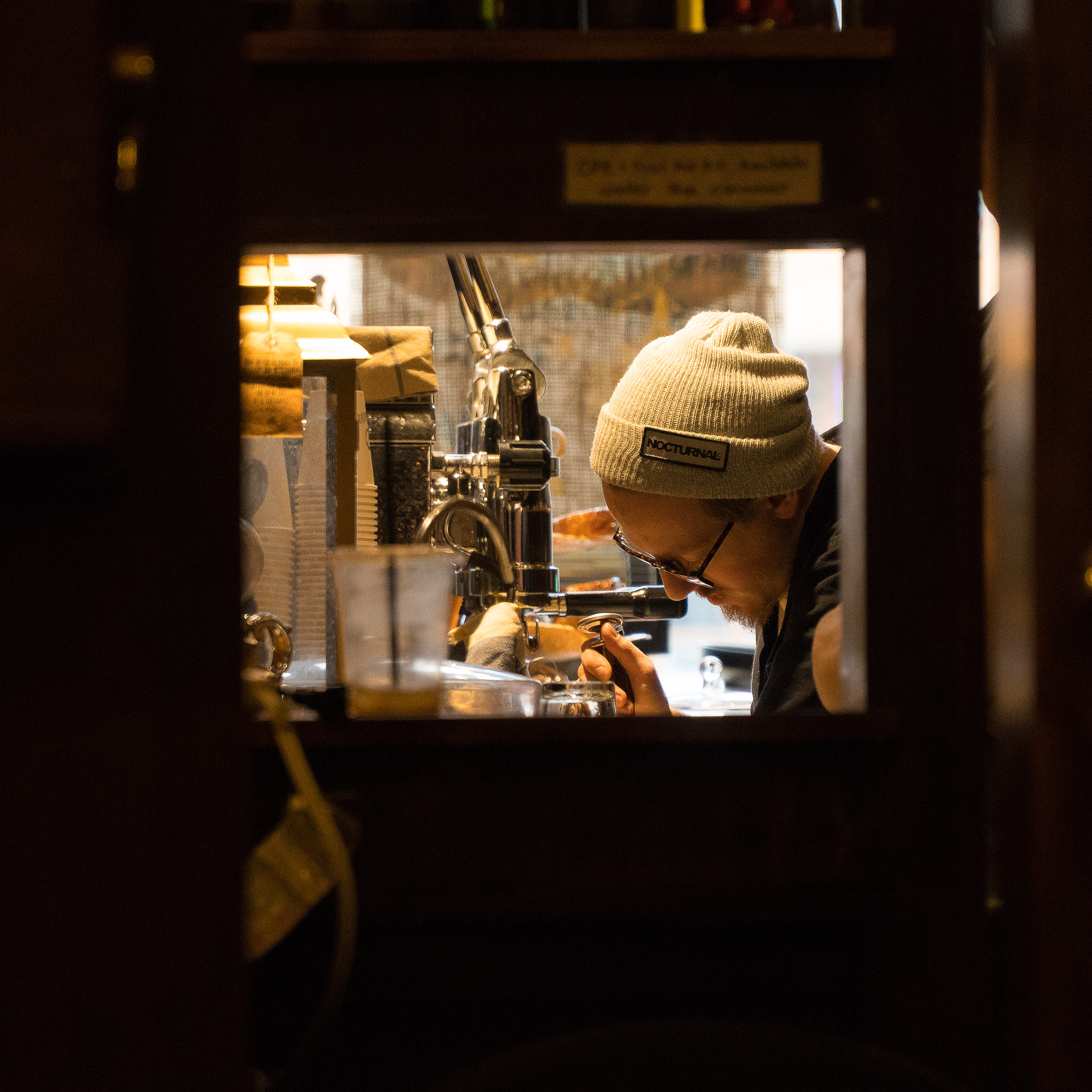 Sony E PZ 18-105mm F4 G OSS sample photo. Barista  photography