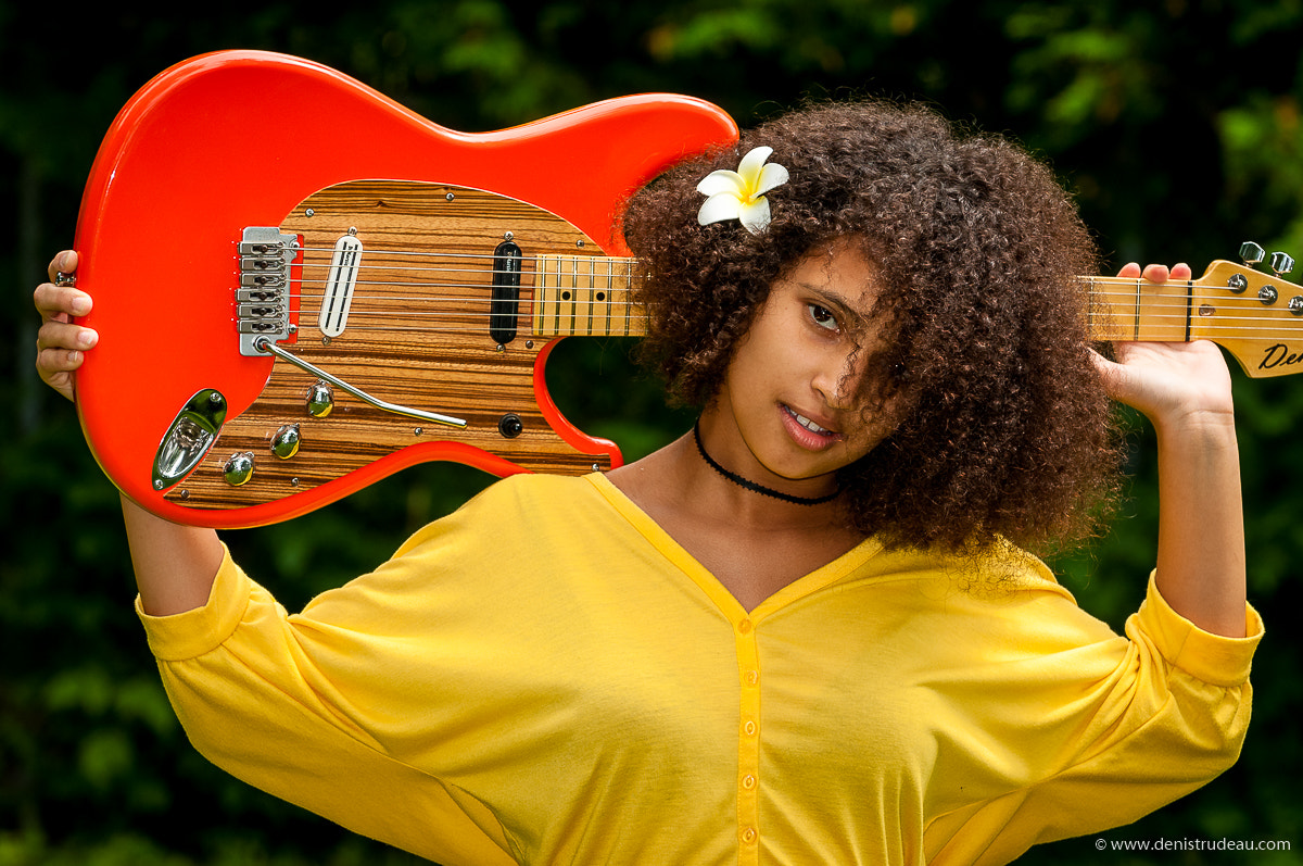Nikon D300S sample photo. Orange guitar photography