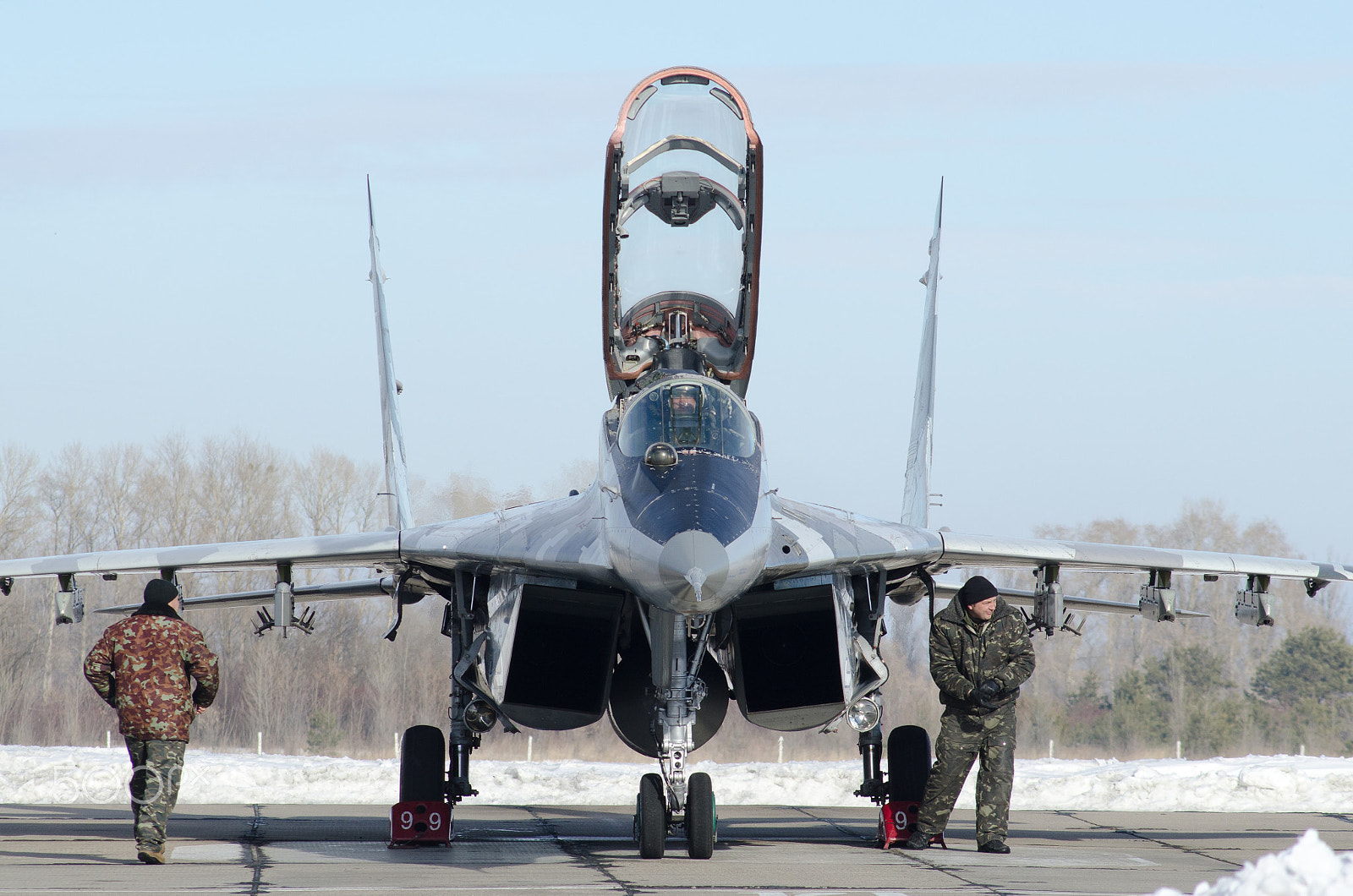 Nikon D7000 + AF Nikkor 70-210mm f/4-5.6D sample photo. Ukrainian air force mikoyan-and-gurevich mig-29ub photography