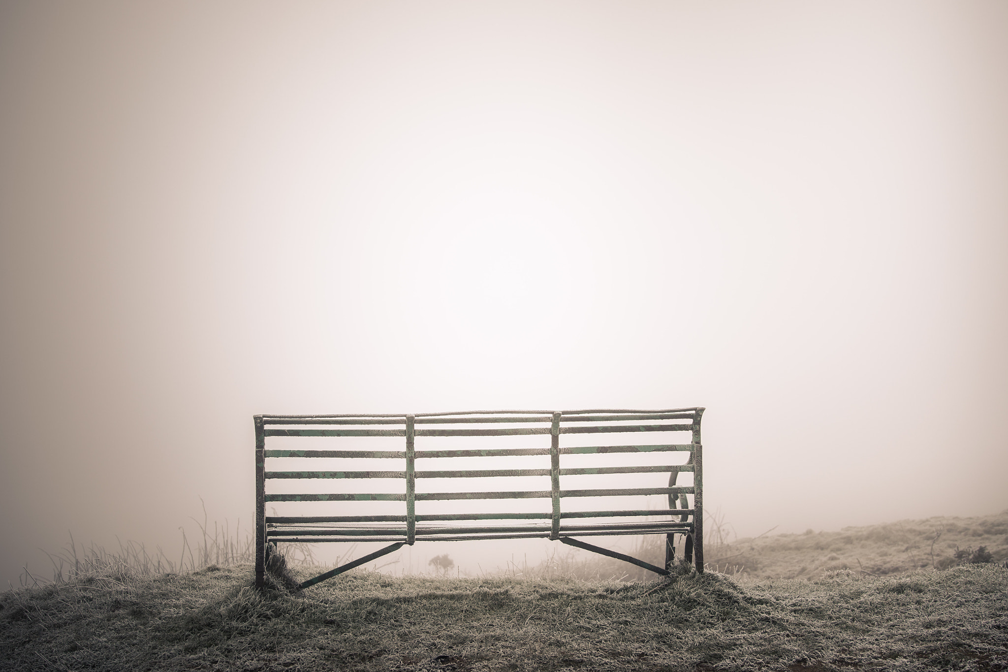 Canon EF 24-70mm F2.8L II USM sample photo. Bench on the malvern hills photography