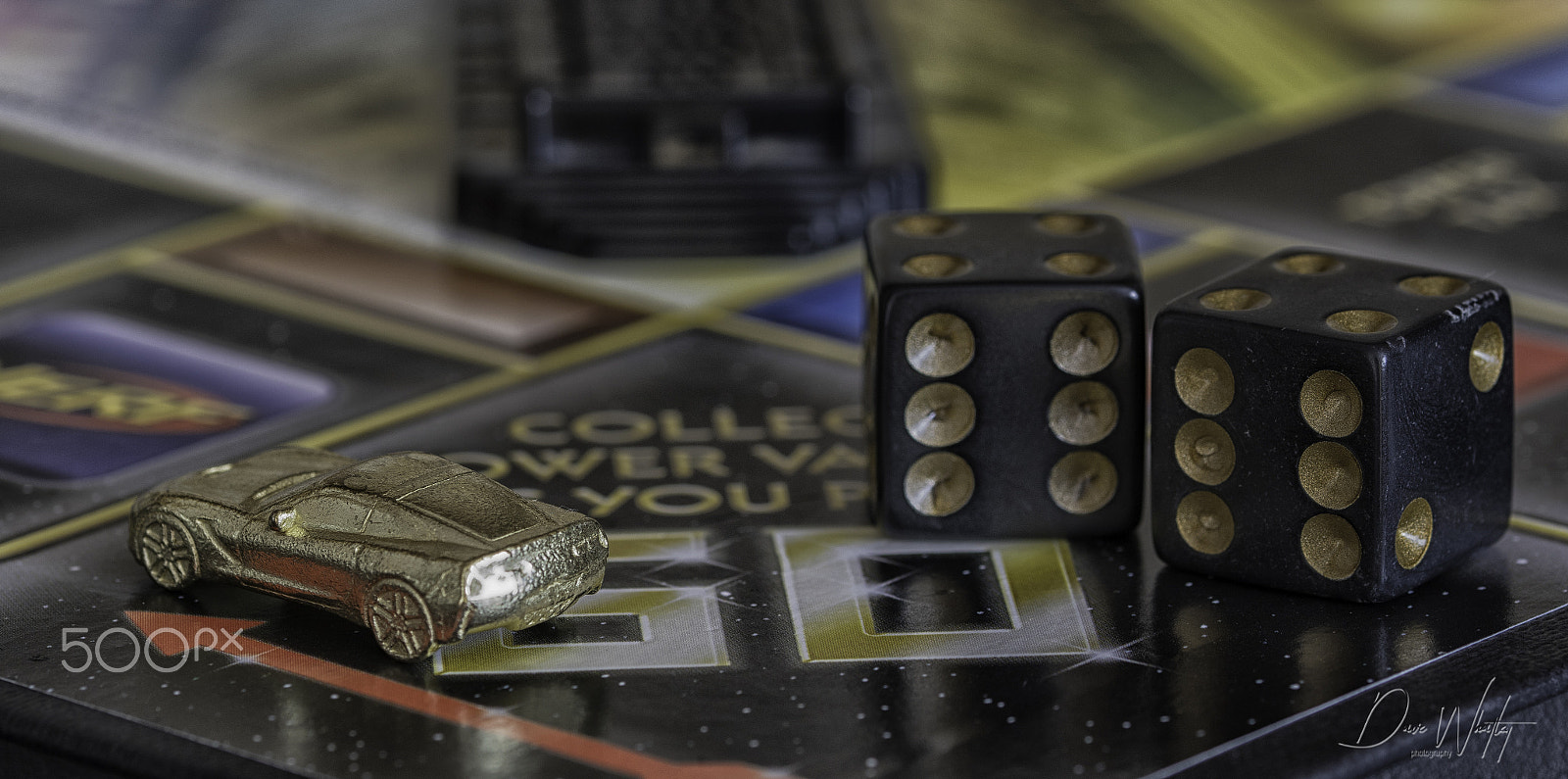 Sigma 105mm F2.8 EX DG OS HSM sample photo. Monopoly dice photography