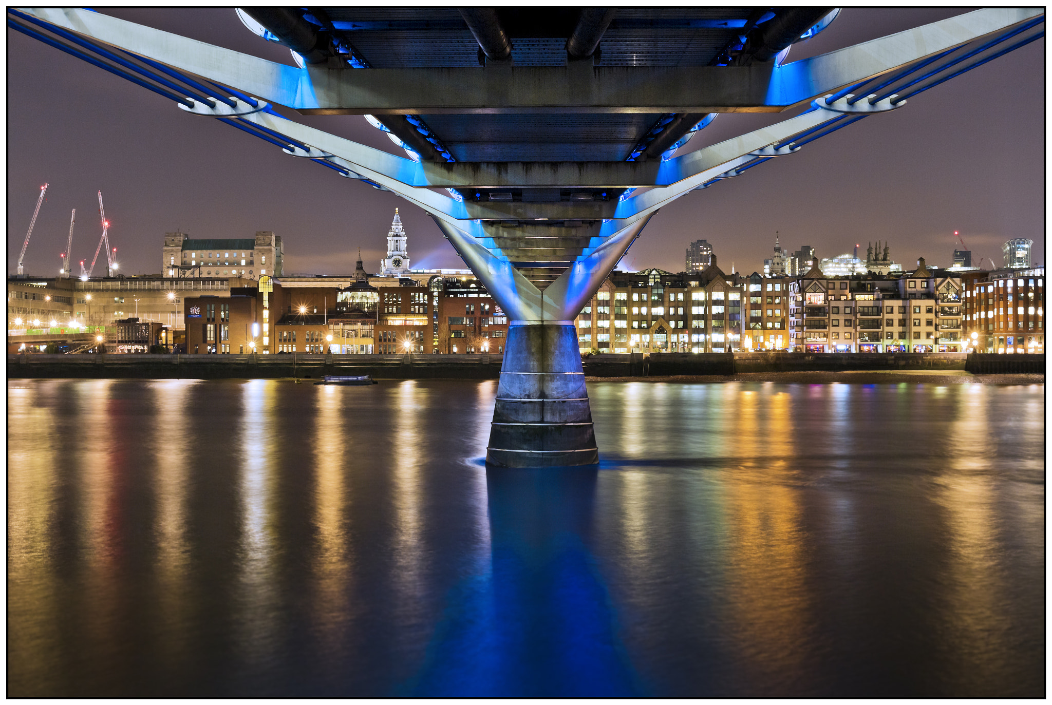 Canon EOS M sample photo. Under the millennium bridge, london. photography