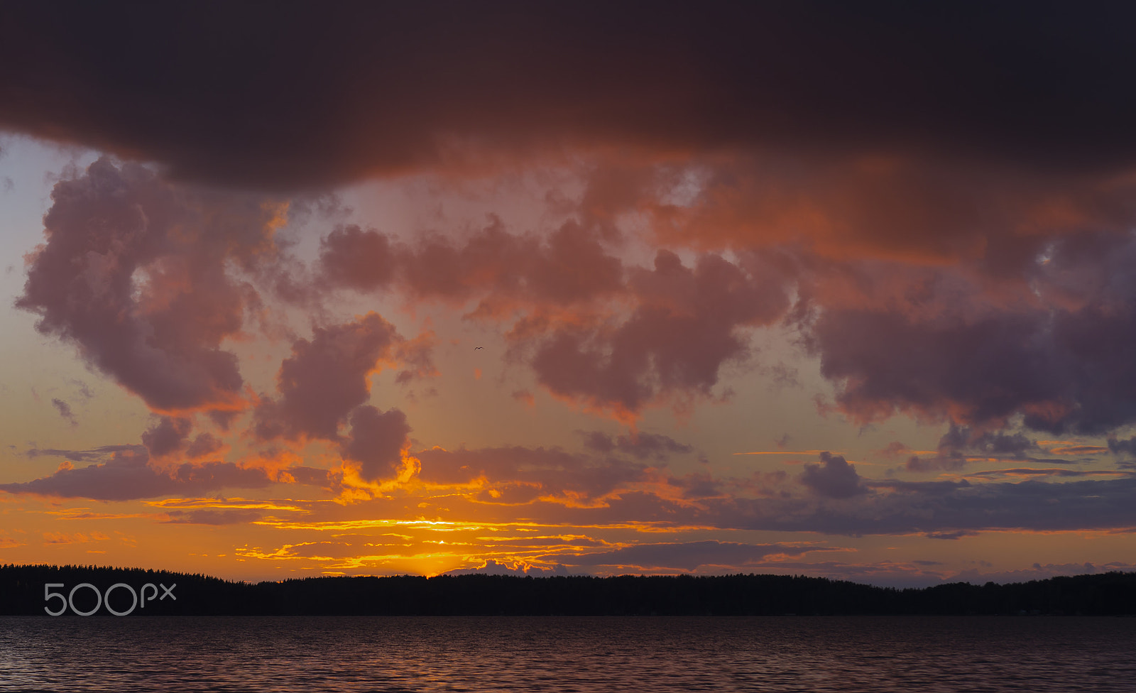 Canon EOS 6D + EF28-70mm f/2.8L USM sample photo. Sunset in saimaa photography