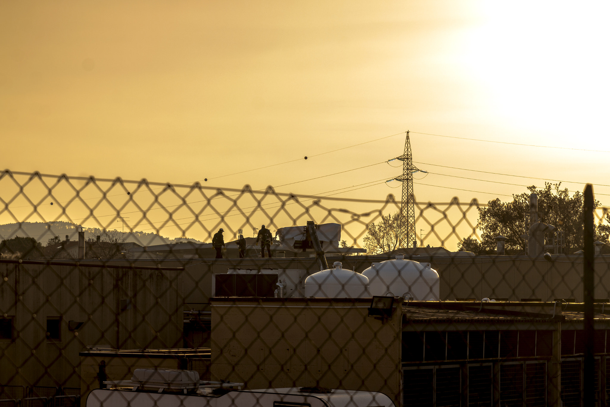 Canon EOS 70D + Sigma 24-70mm F2.8 EX DG Macro sample photo. Perspective upon a common italian industrial zone photography