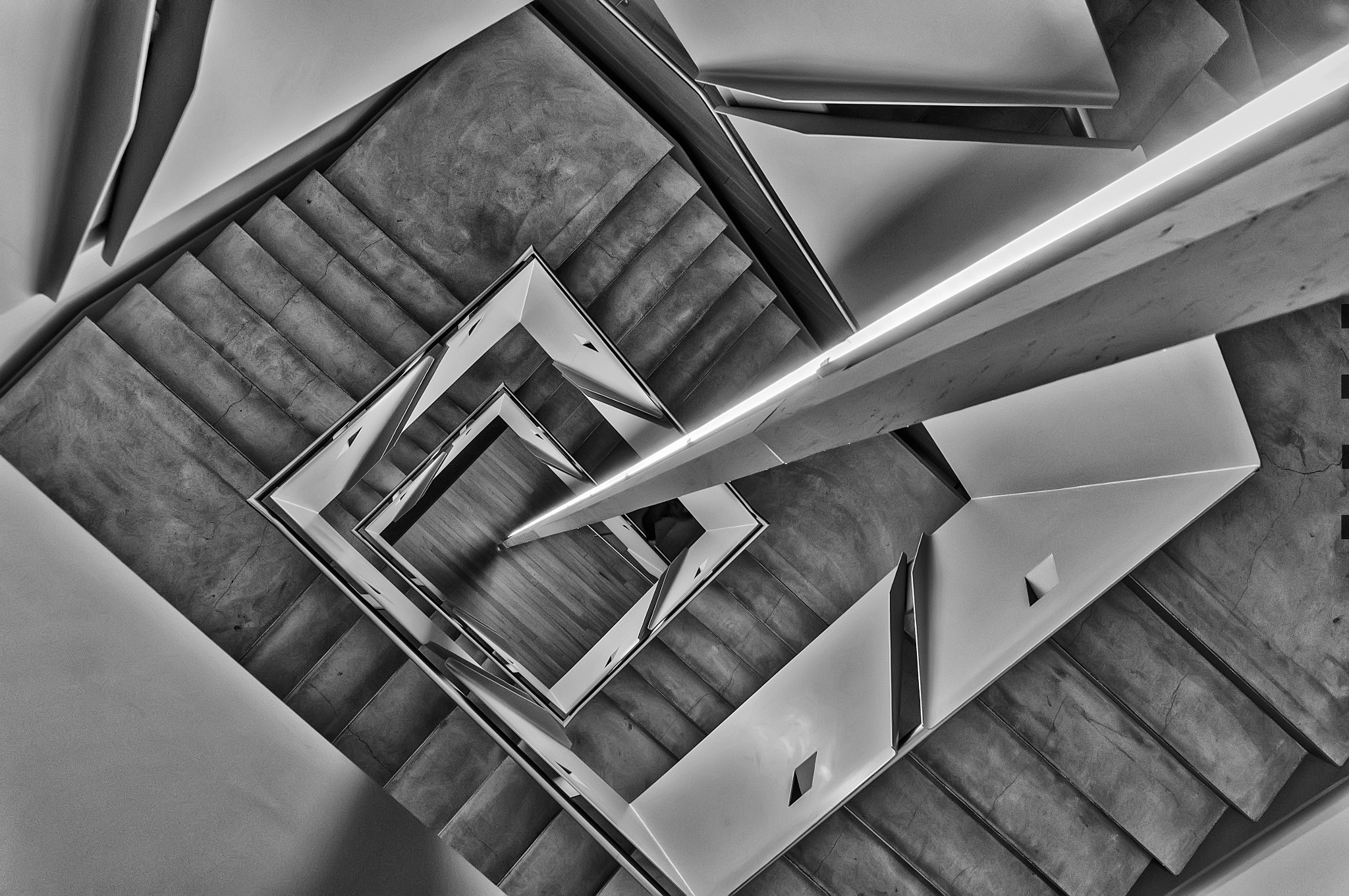 Sony Alpha NEX-5N sample photo. Ica stairs, boston photography