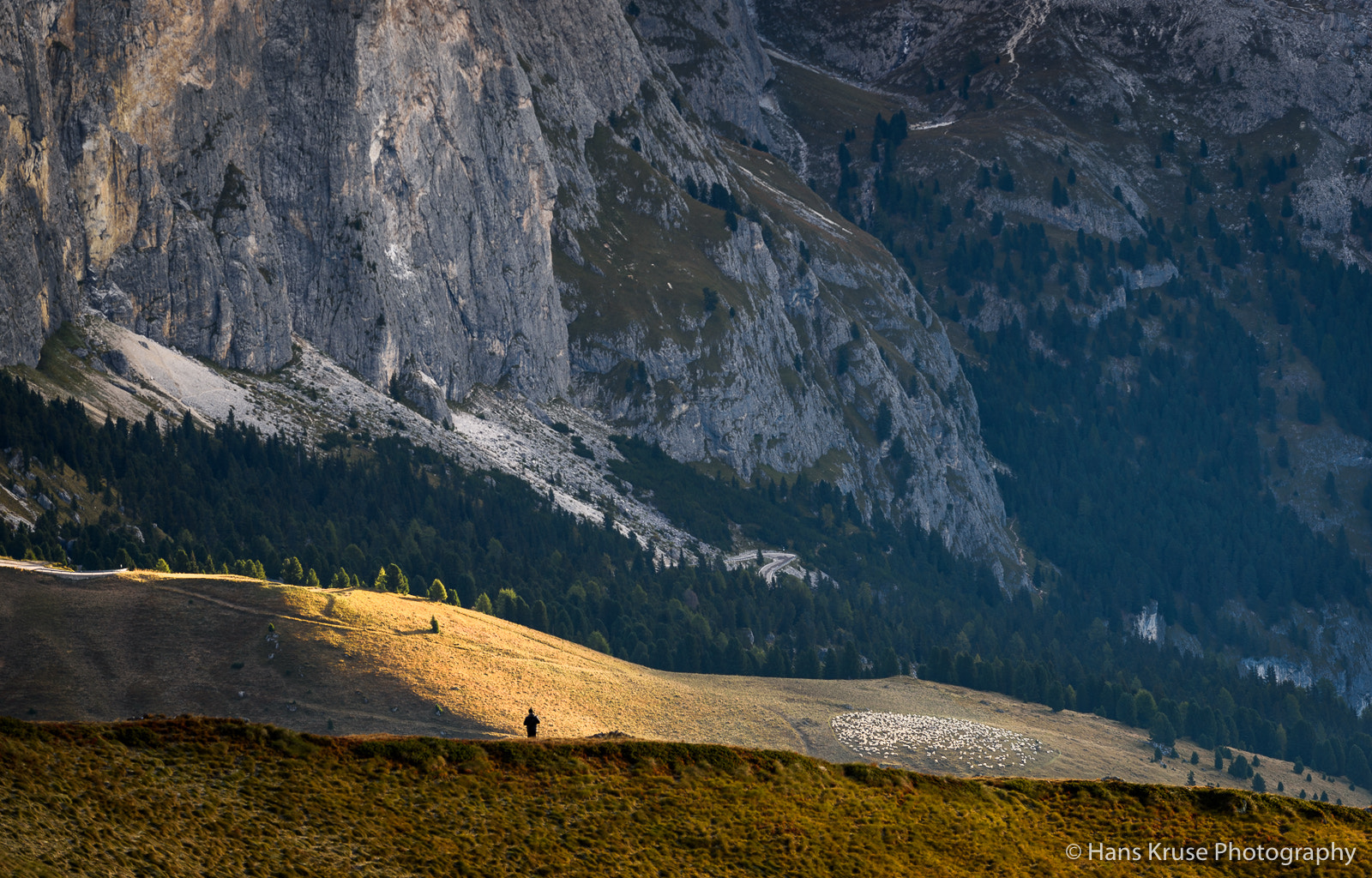 Nikon AF-S Nikkor 70-200mm F4G ED VR sample photo. Man in the mountains photography