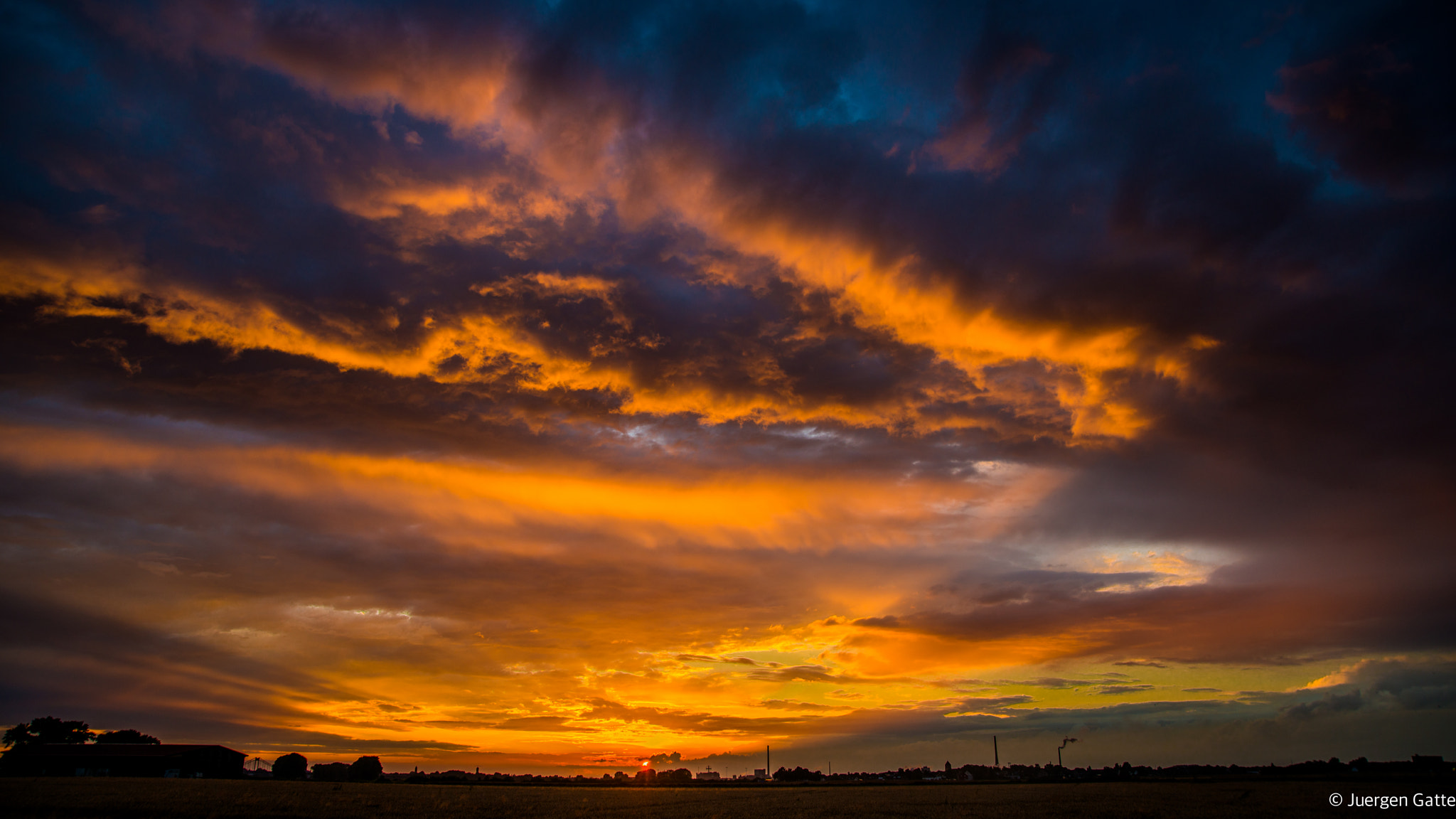 Nikon D800 sample photo. Sunset in duisburg photography