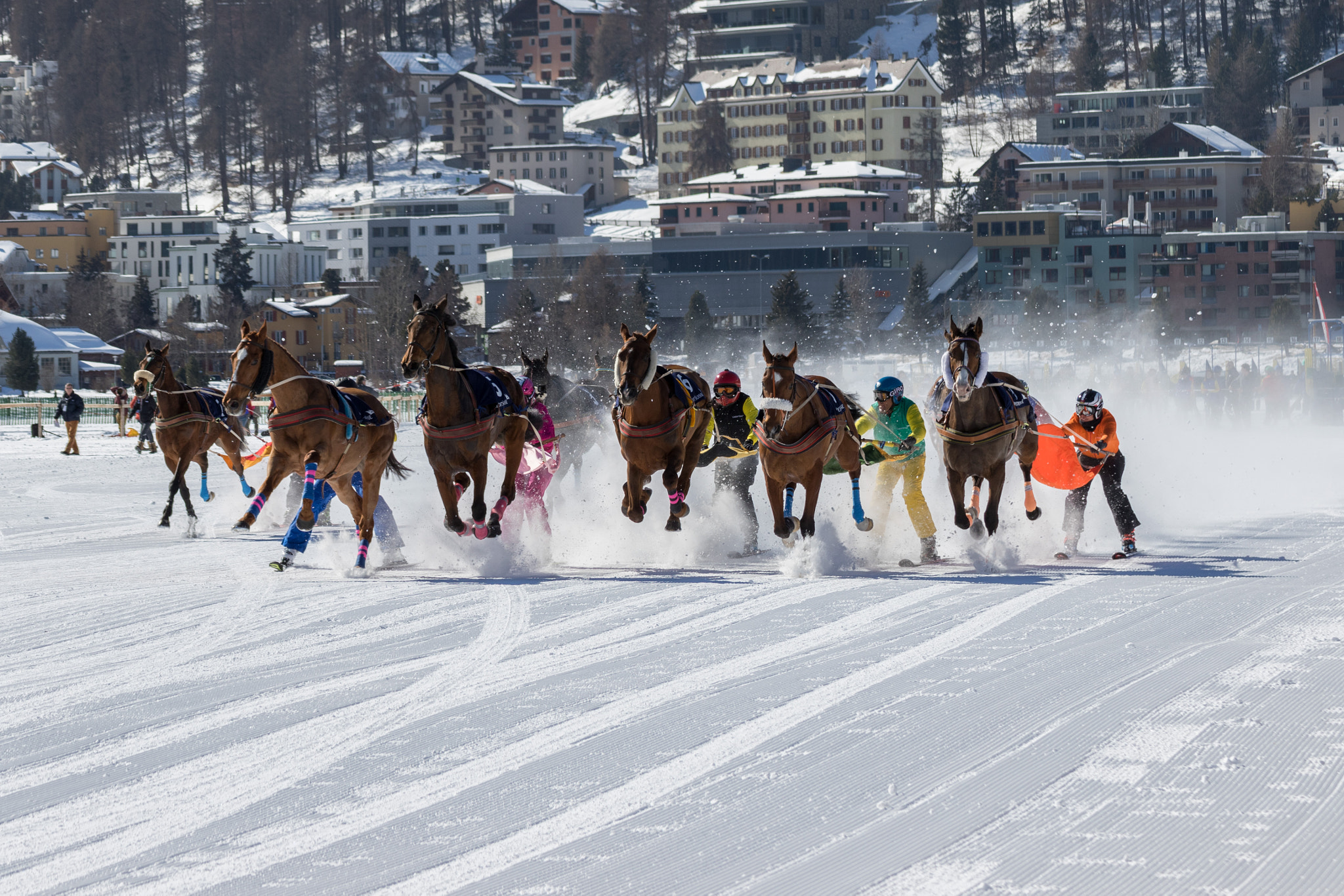 Canon EOS 7D Mark II + Tamron SP 35mm F1.8 Di VC USD sample photo. Start of skijoring race! photography