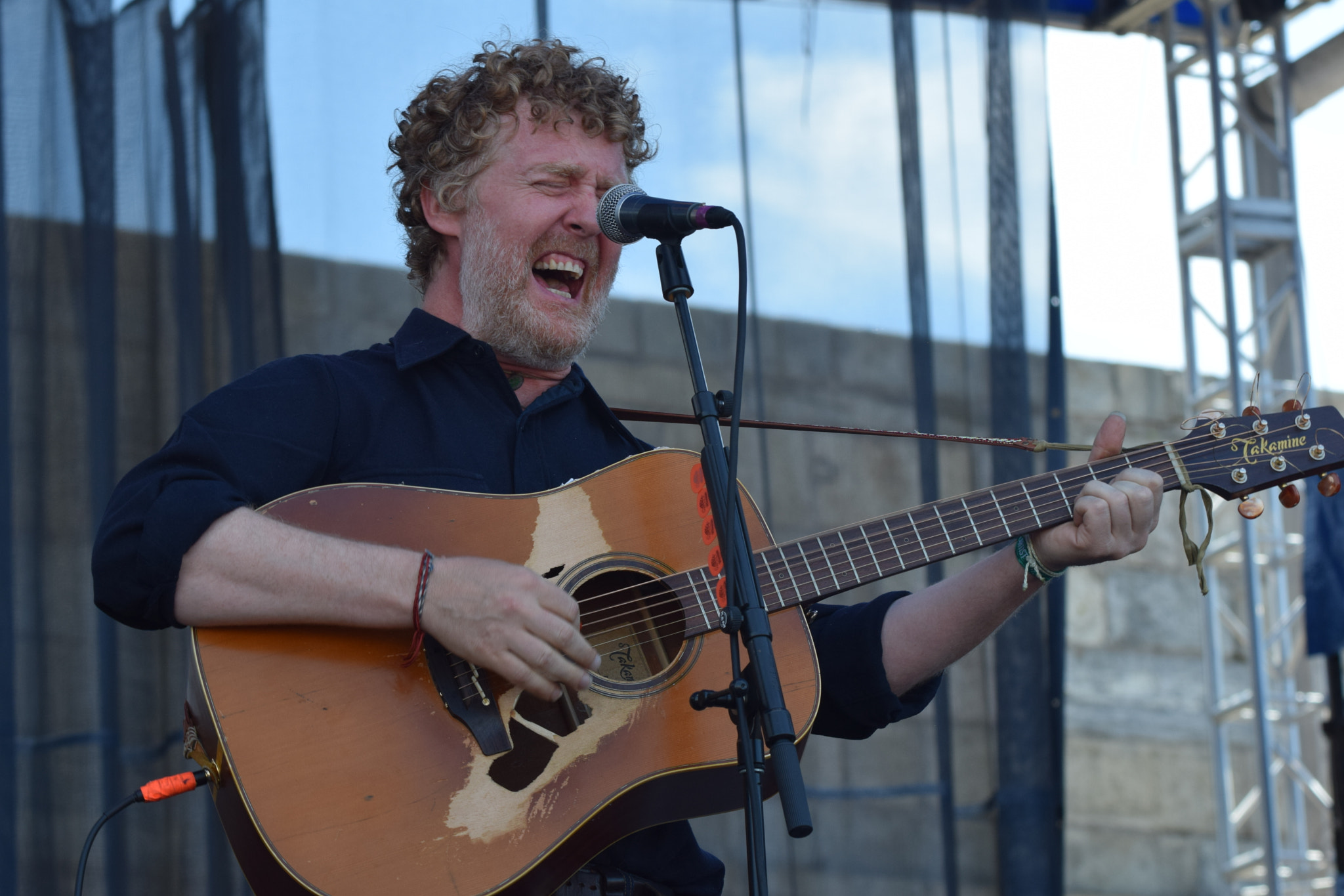 Nikon AF-S Nikkor 70-200mm F4G ED VR sample photo. Glen hansard - newport folk festival 2016 - newport ri photography
