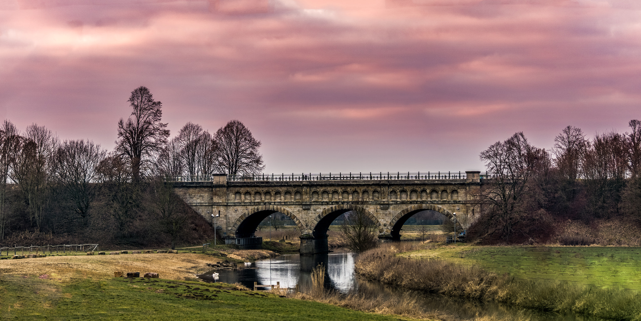 Sony a6000 sample photo. Pano canal crossing river ii photography