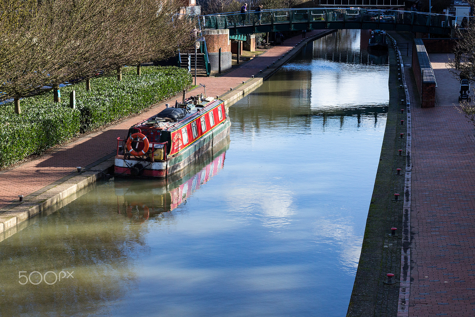 Canon EOS M sample photo. The canal between the car parks photography