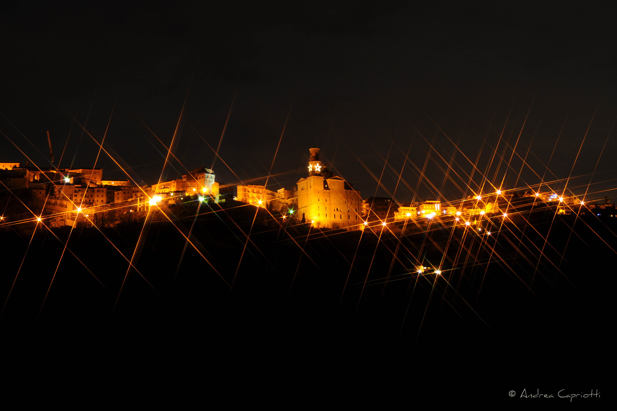 Nikon AF-S Nikkor 24-70mm F2.8G ED sample photo. Montalto by night photography