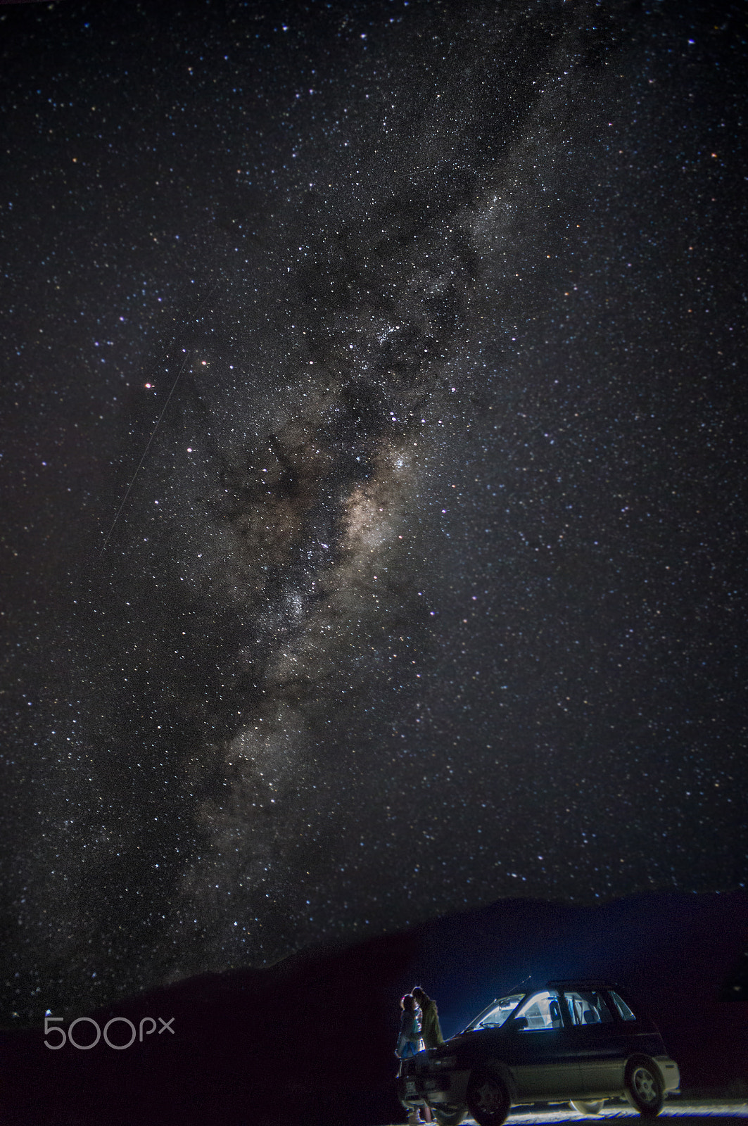 Sony Alpha NEX-6 sample photo. Kiss under milky way photography