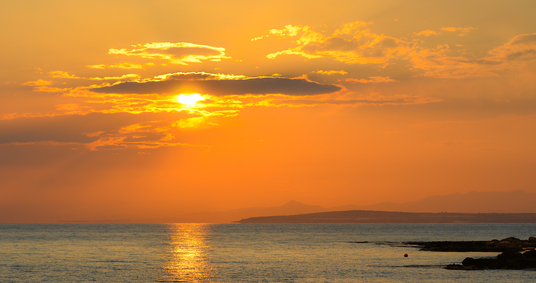 Nikon D7000 + Sigma 70-200mm F2.8 EX DG OS HSM sample photo. Sunset at cyprus photography