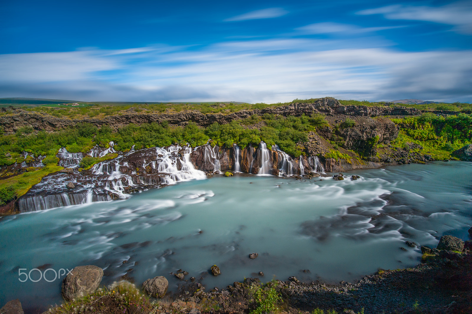 Nikon AF-S Nikkor 16-35mm F4G ED VR sample photo. Hraunfossar @120sec photography