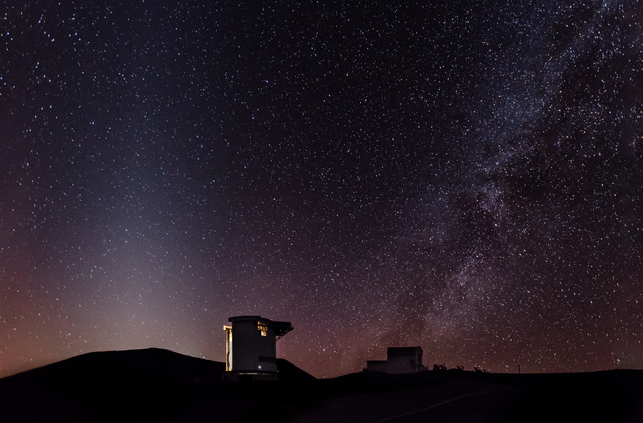 Nikon D7000 sample photo. Mauna kea james clerk observatory with milky way photography