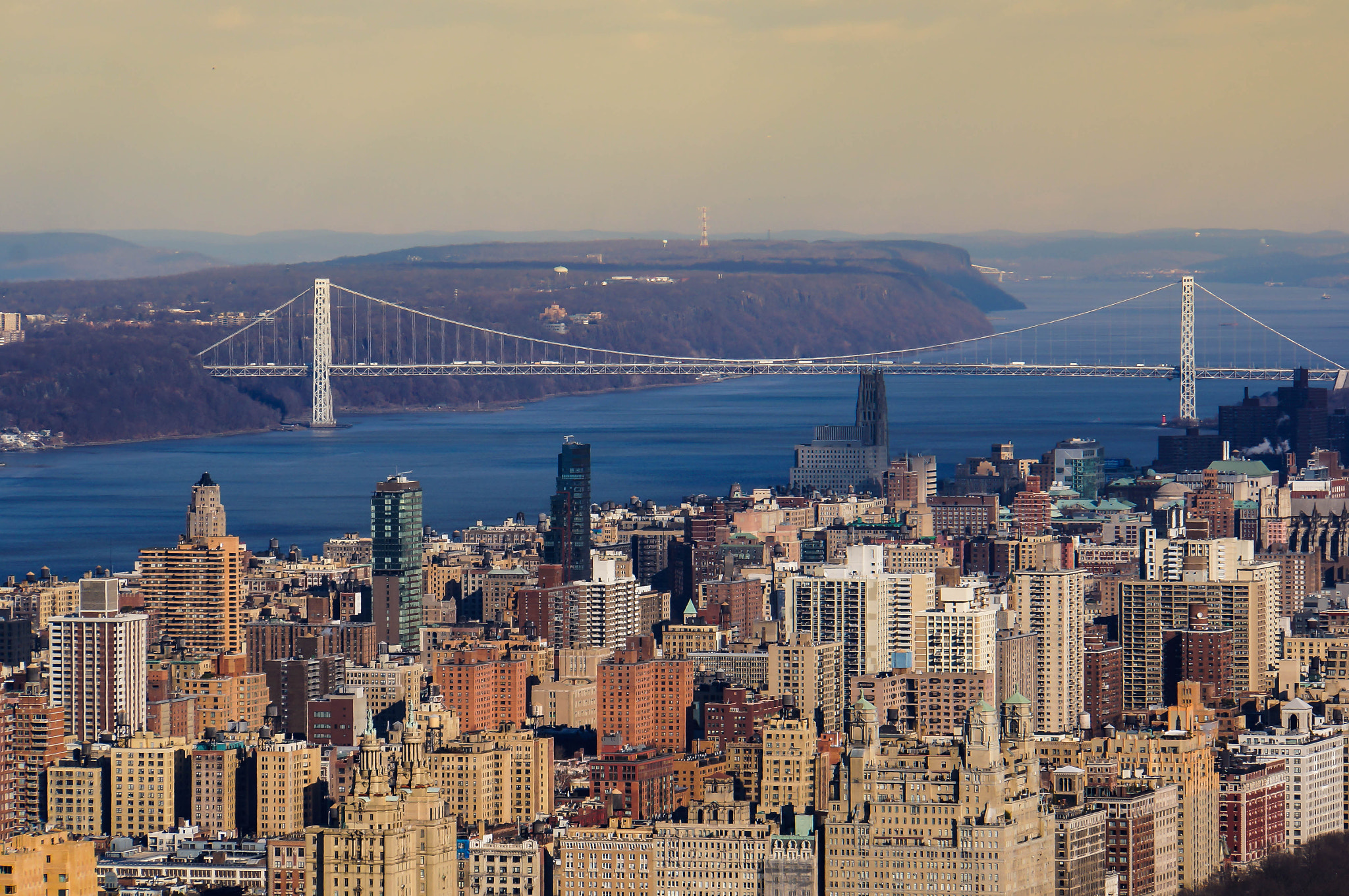 Sony Alpha NEX-5R + Sony E 18-200mm F3.5-6.3 OSS sample photo. George washington bridge photography