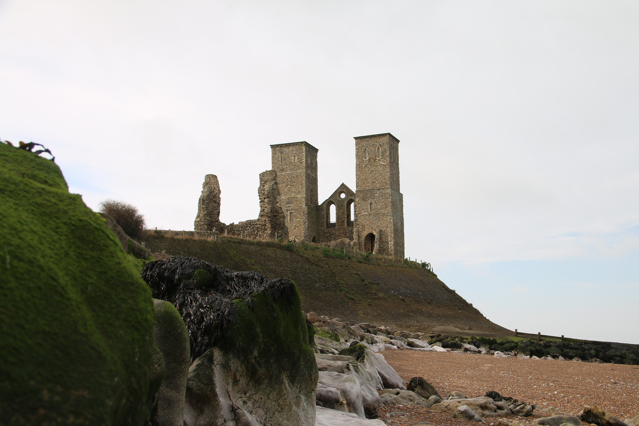 Canon EOS 70D sample photo. Reculver towers photography