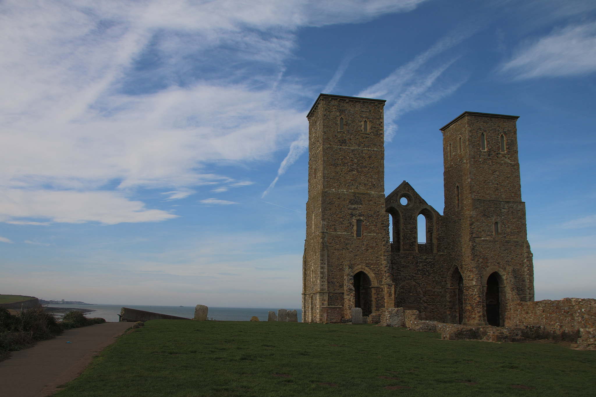 Sigma 18-125mm F3.8-5.6 DC OS HSM sample photo. Reculver towers photography