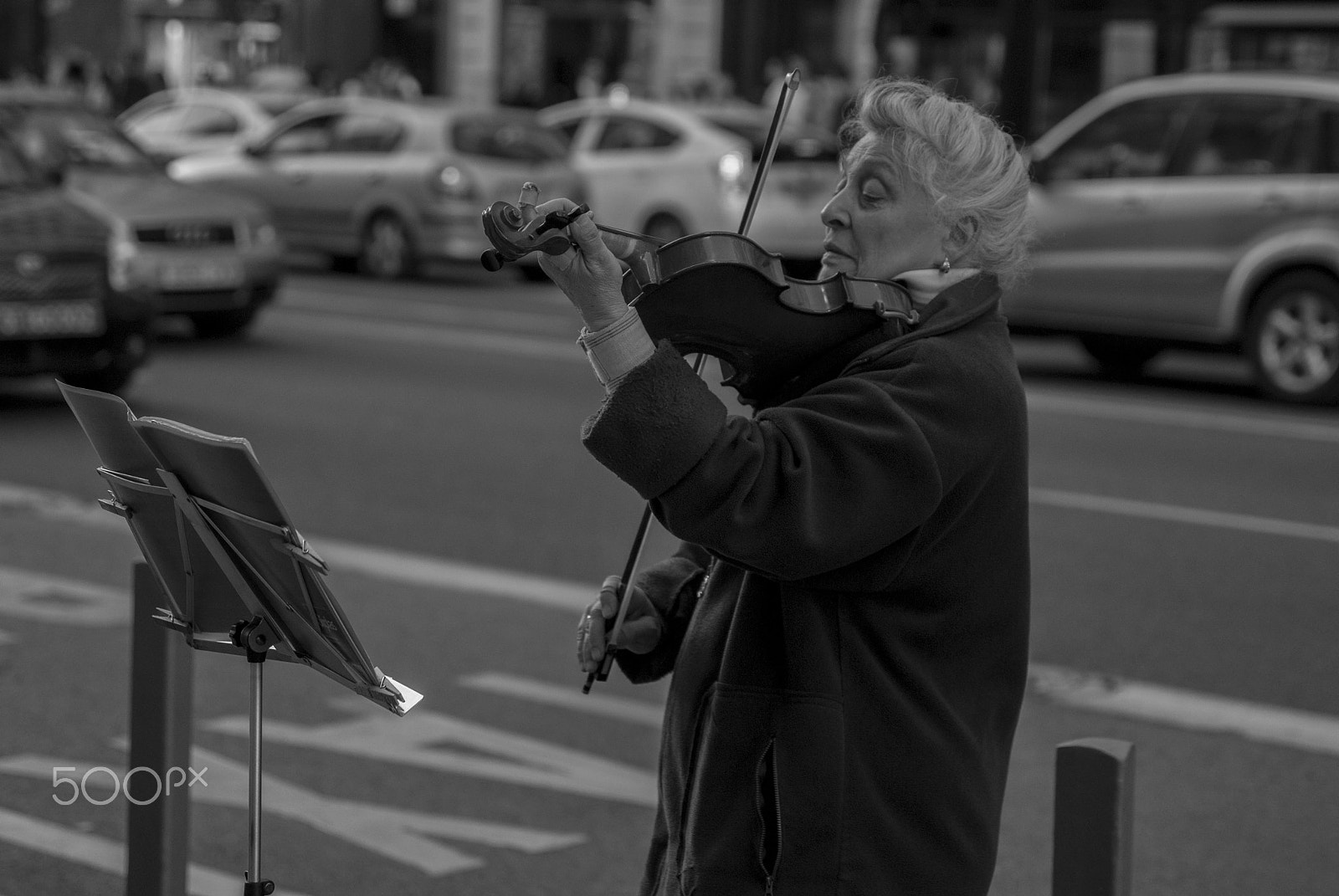 Nikon D3000 + Sigma 24-70mm F2.8 EX DG HSM sample photo. The elder musician photography