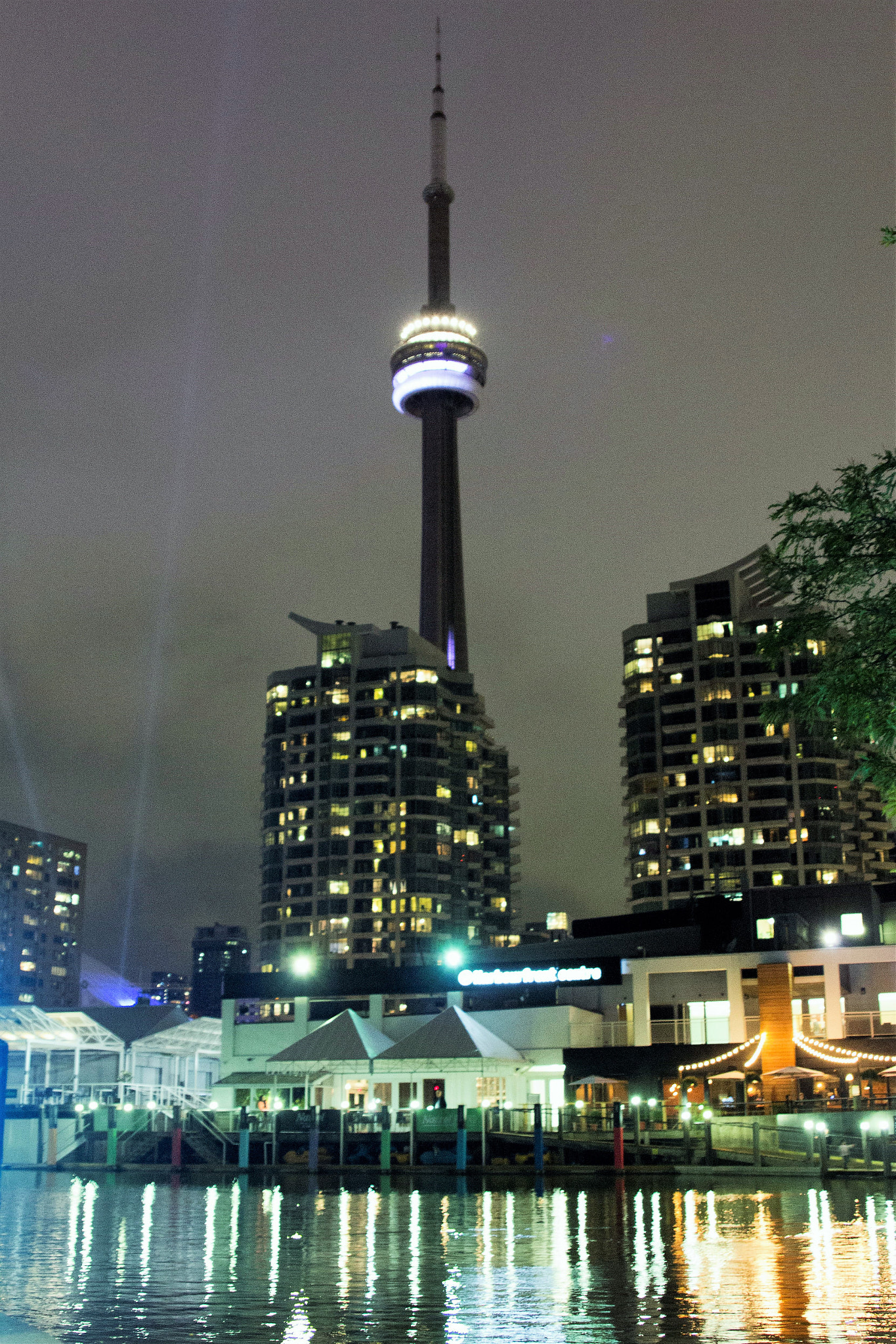 Canon EOS 60D + Sigma 24-70mm F2.8 EX DG Macro sample photo. Cn tower from harbourfront photography