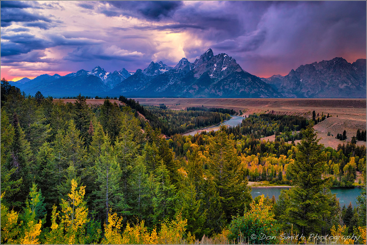 Canon EOS-1Ds Mark III sample photo. Stormy evening, snake river overlook photography