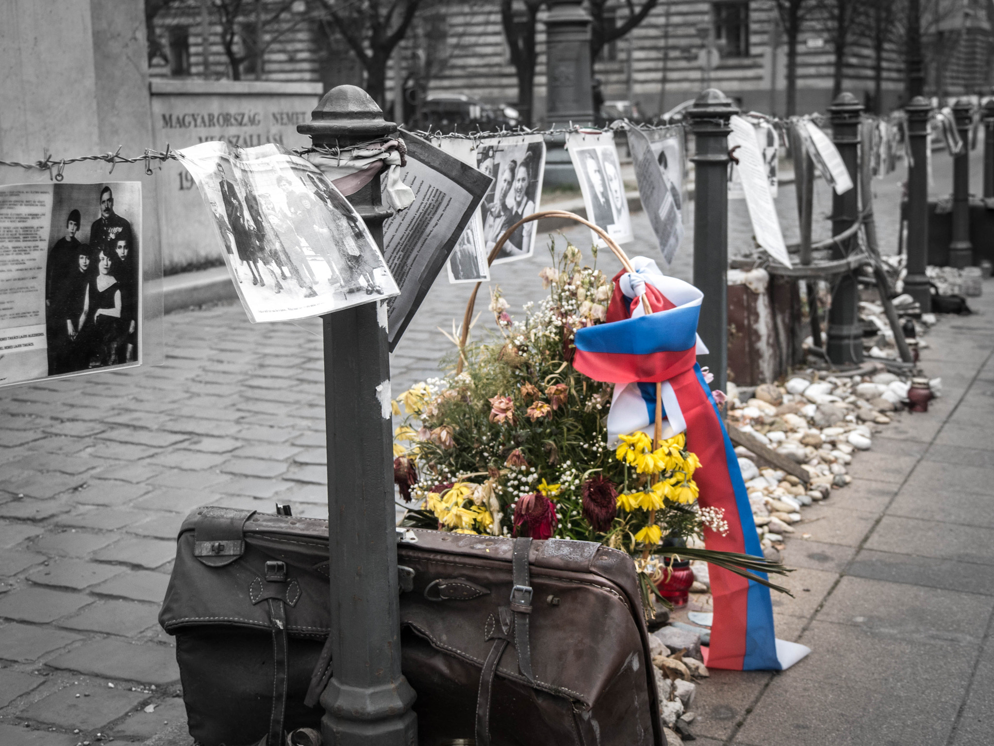 Panasonic Lumix DMC-G7 sample photo. Protest against budapest's wwii memorial photography