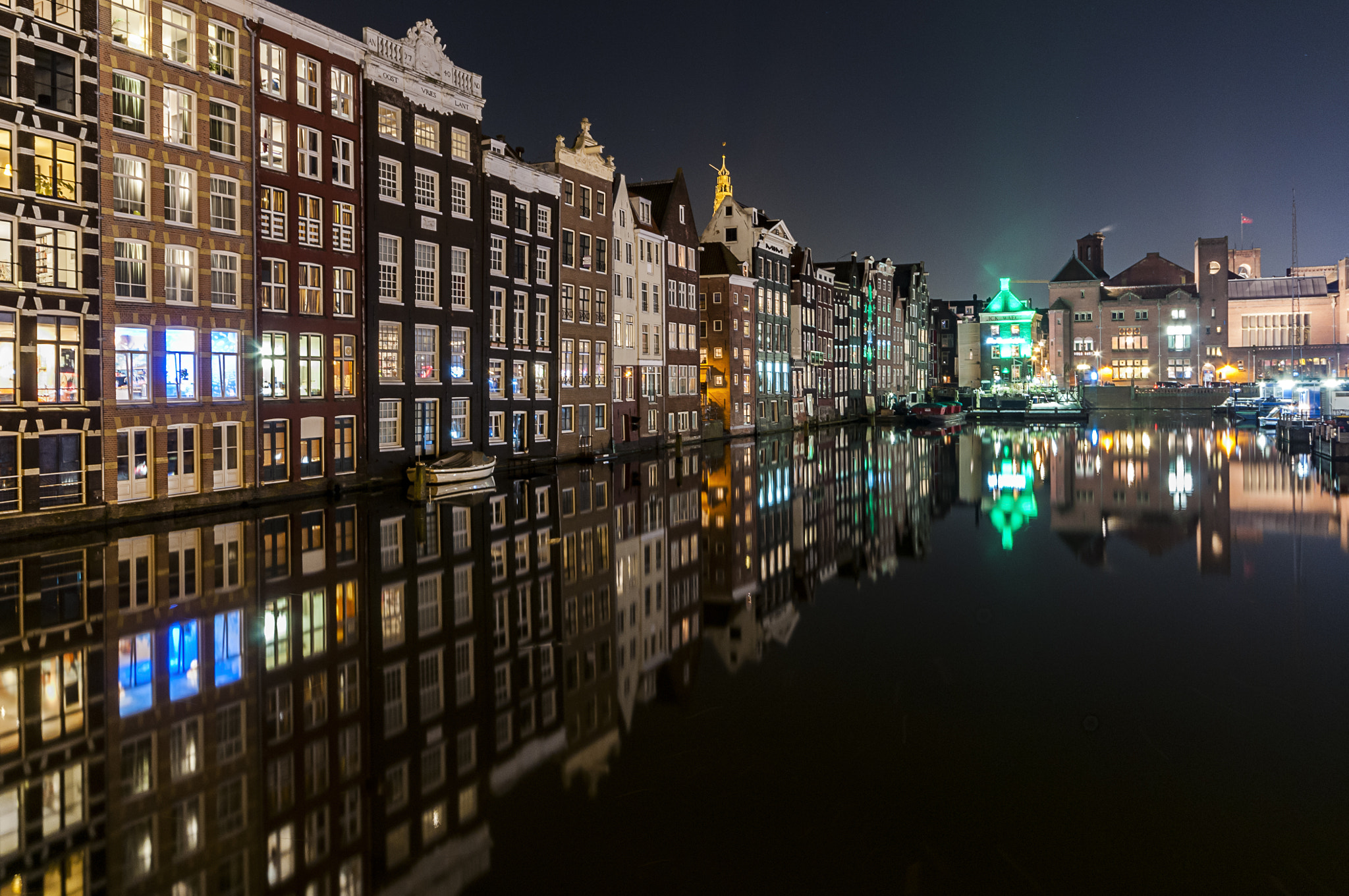 Nikon D300 sample photo. Amsterdam by night photography