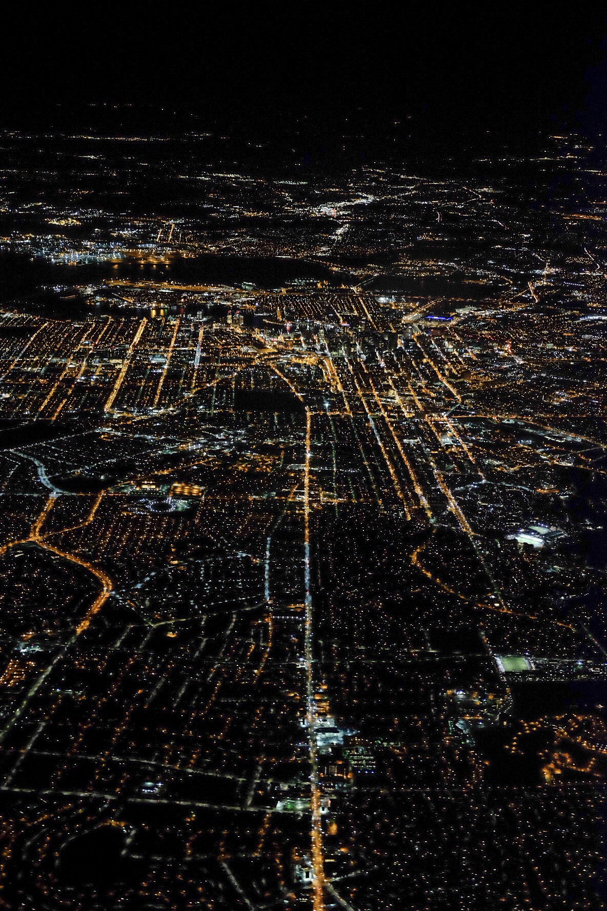 Fujifilm X-T10 + Fujifilm XF 35mm F2 R WR sample photo. Big city lights from up above. photography