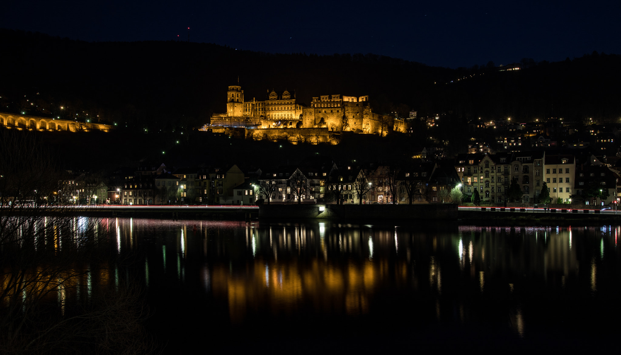 Canon EOS 5D Mark IV sample photo. Schloss heidelberg at night photography