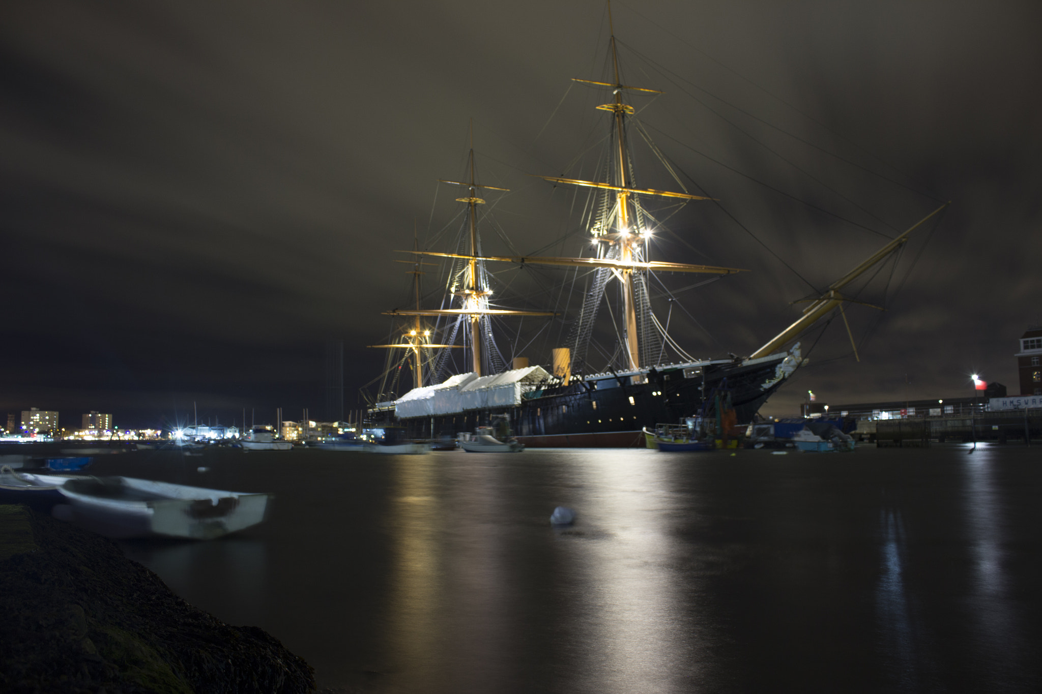 Canon EF-S 18-55mm F3.5-5.6 IS sample photo. Hms warrior photography