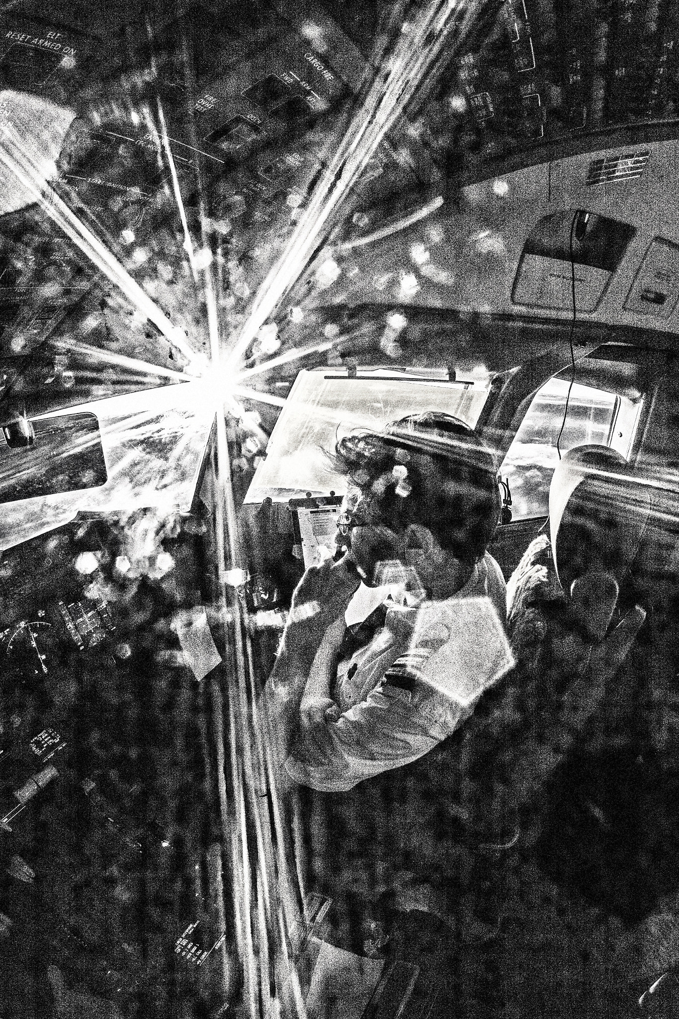 Canon EF 15mm F2.8 Fisheye sample photo. Cockpit 777 photography