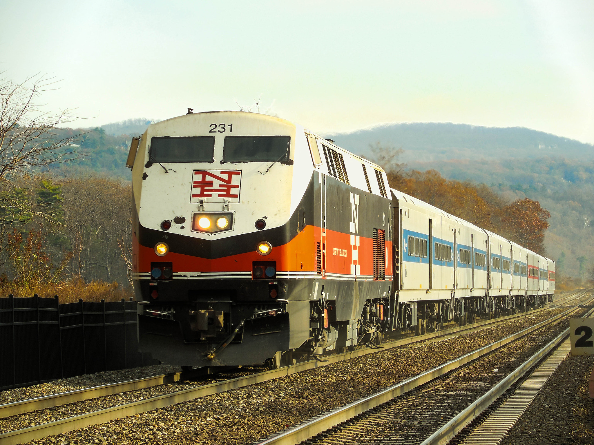 Nikon Coolpix L610 sample photo. Metro north arriving in cold spring photography