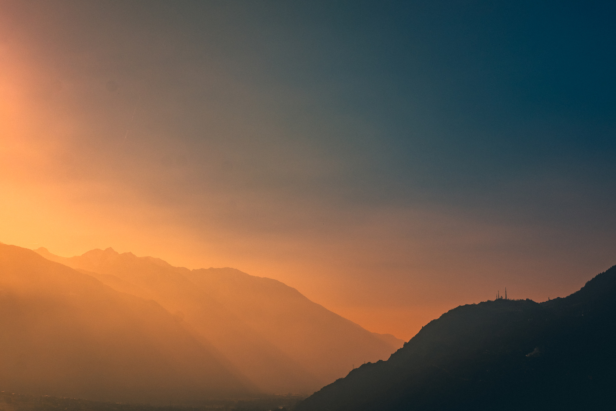 Fujifilm X-E2S sample photo. Looking west from castel grumello, sondrio, italy photography