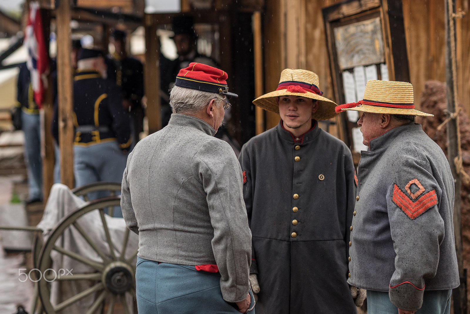 Sony FE 85mm F1.4 GM sample photo. Civil war reenactors photography