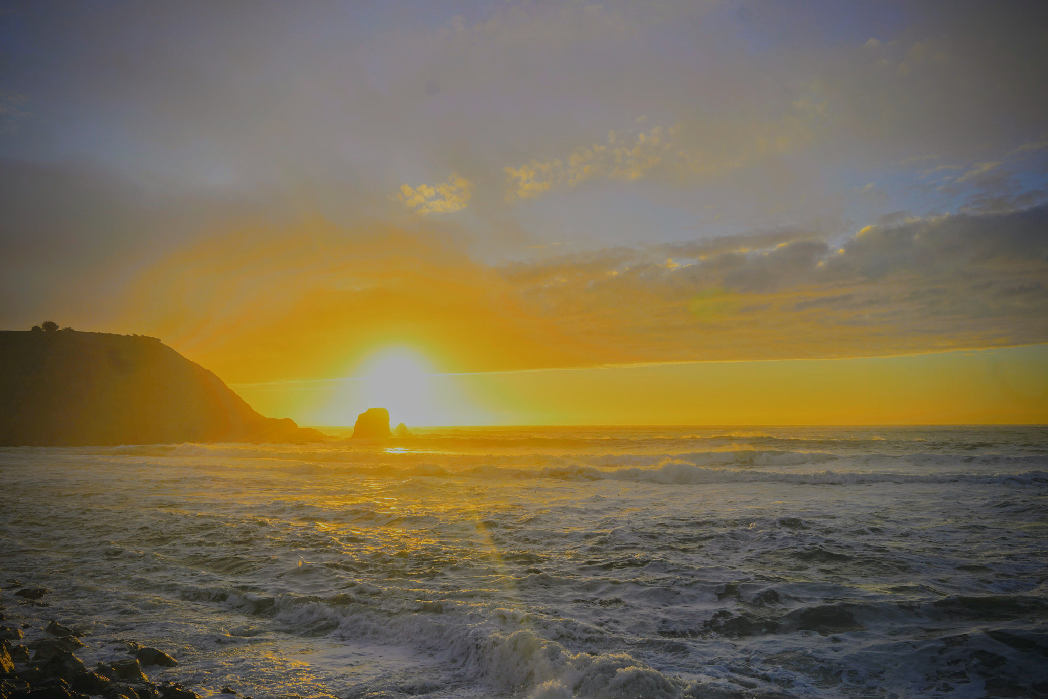 Sony a6300 + Sigma 19mm F2.8 EX DN sample photo. Pacifica rockaway beach photography