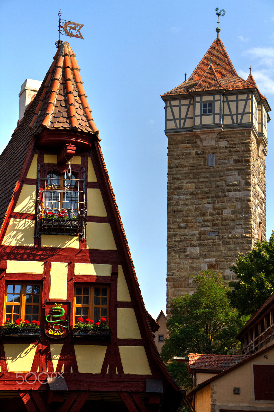 Canon EOS 7D sample photo. Half timbered home - rothenburg ob der tauber photography
