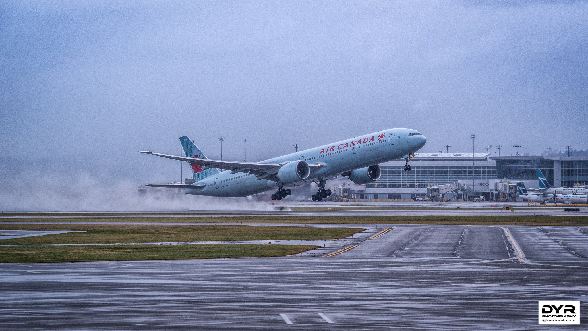 Pentax K-1 sample photo. Air canada departing yvr airport photography