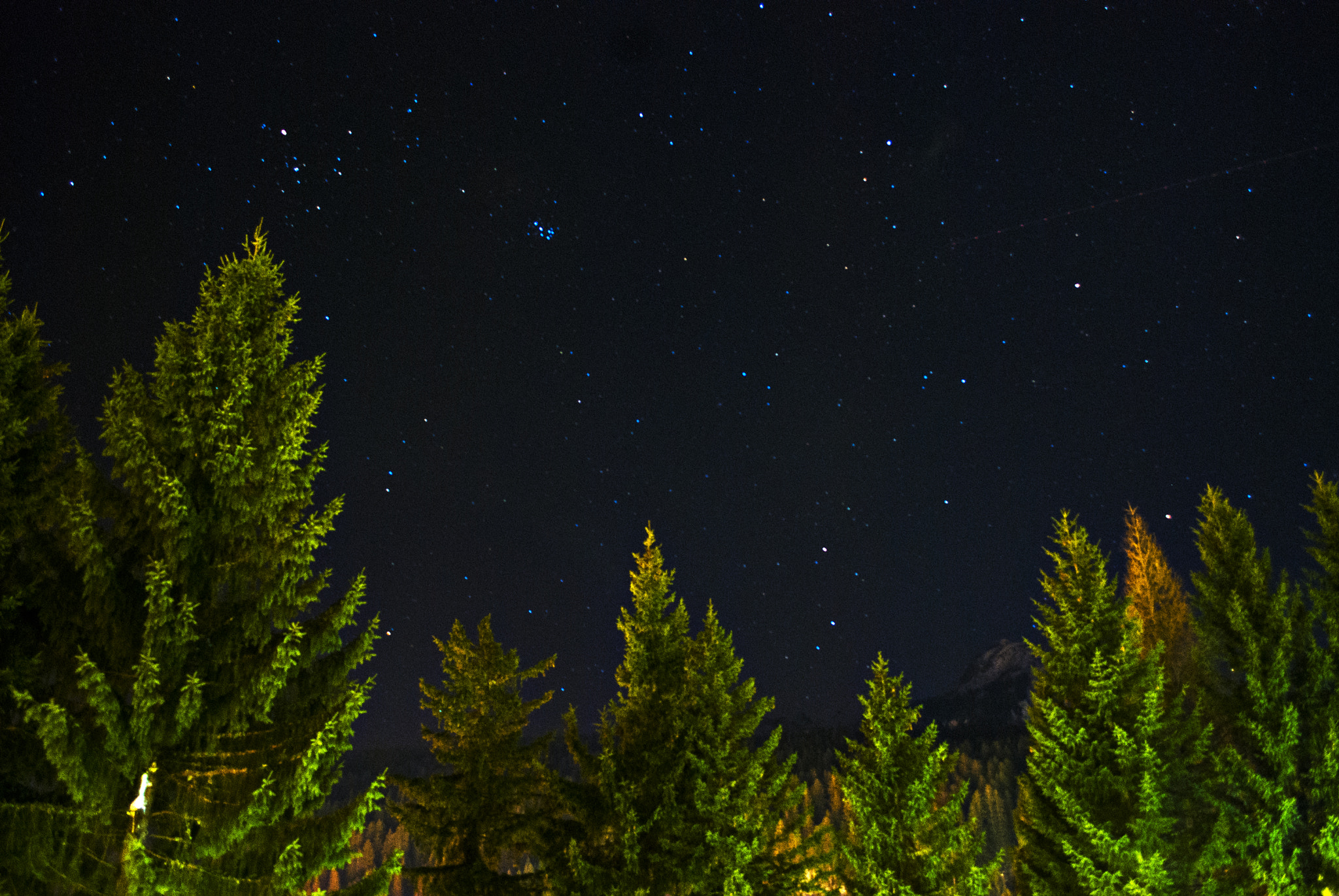 Nikon D80 sample photo. Night in alps photography