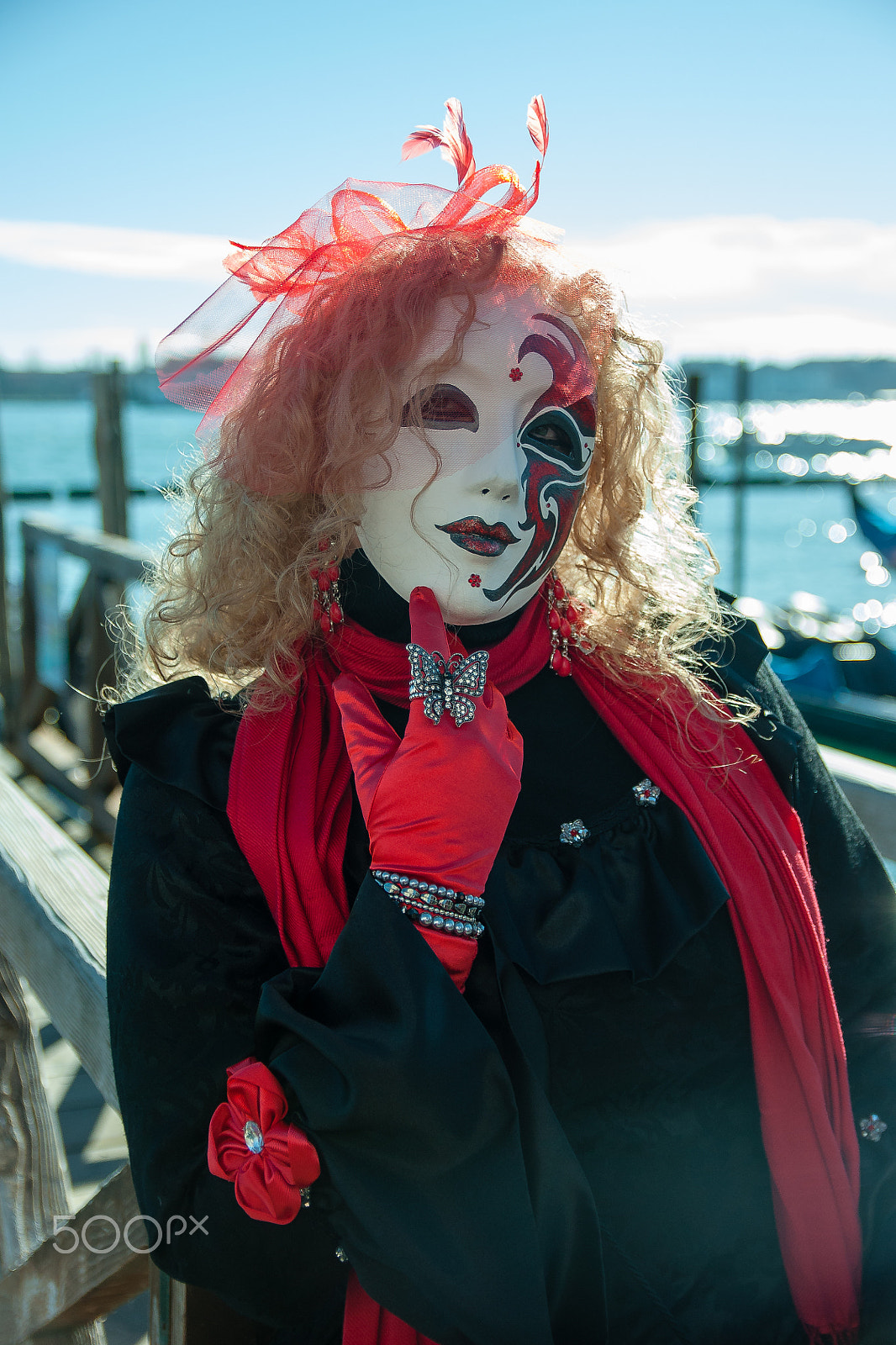 Sony Alpha DSLR-A700 sample photo. Venetian costume photography