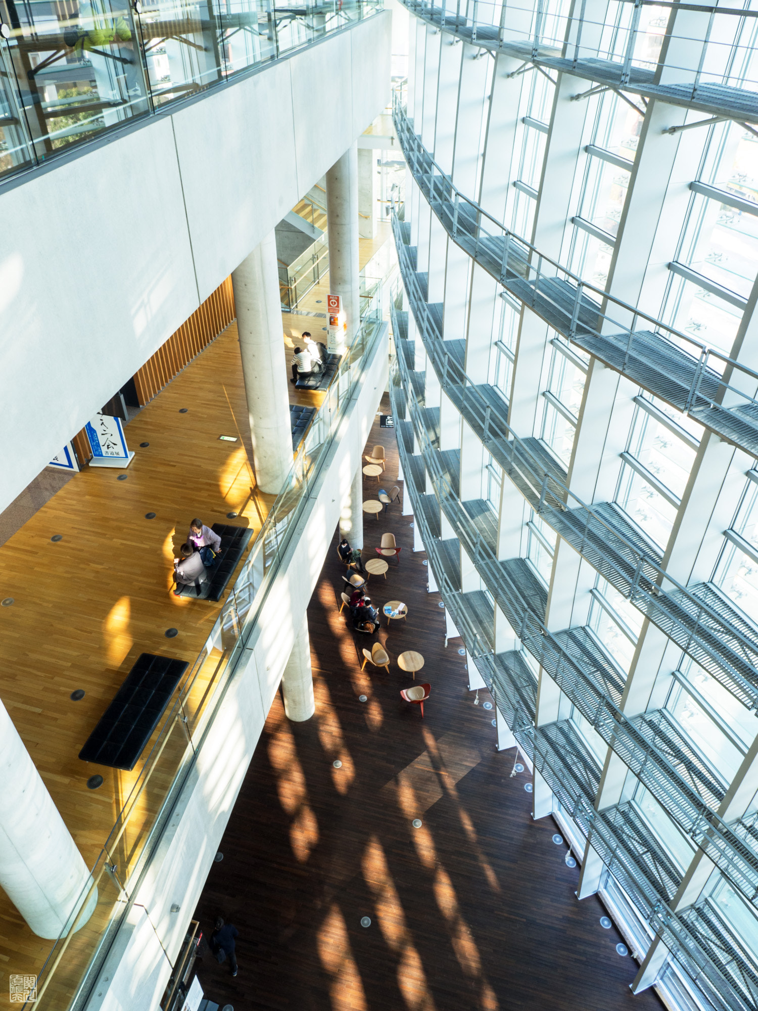 Olympus OM-D E-M10 II + OLYMPUS M.12mm F2.0 sample photo. A sunny afternoon in the national art center tokyo photography