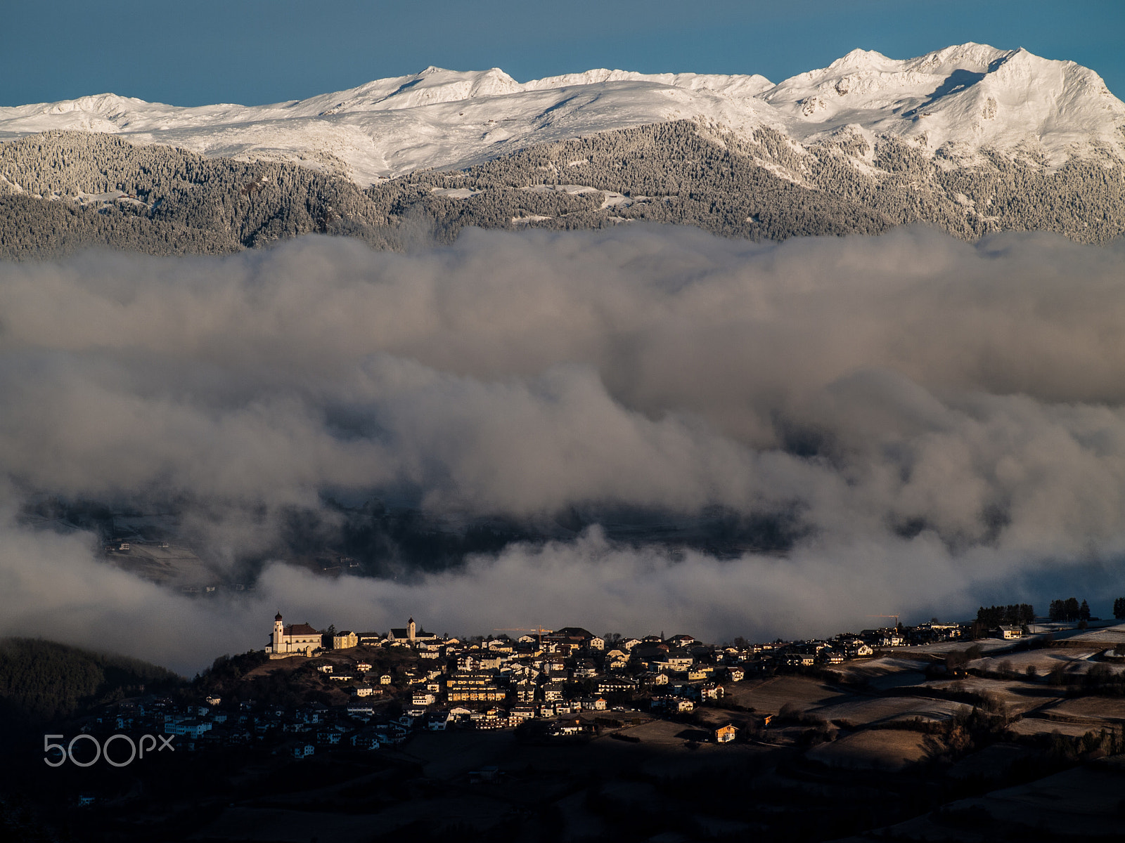 Olympus E-520 (EVOLT E-520) + Olympus Zuiko Digital ED 40-150mm F4.0-5.6 sample photo. View from san michele (dolomites, italy) photography