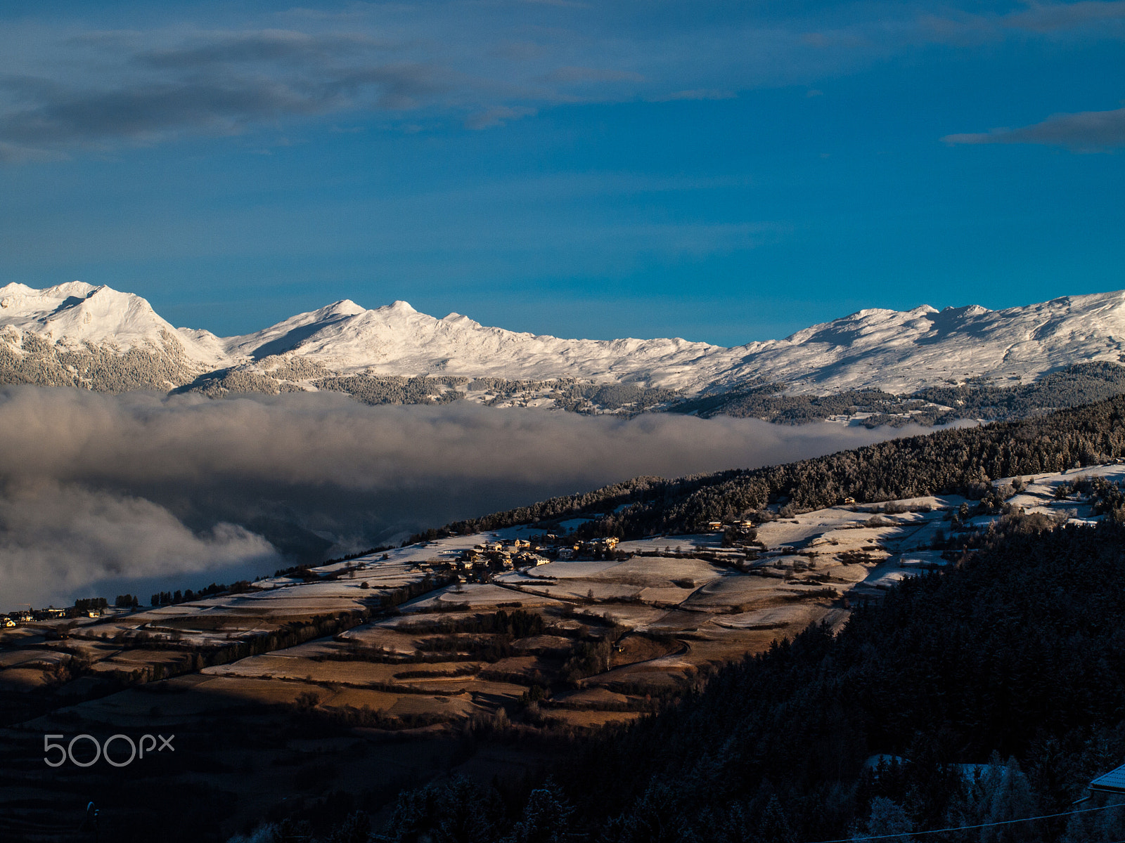 Olympus E-520 (EVOLT E-520) + Olympus Zuiko Digital ED 40-150mm F4.0-5.6 sample photo. View from san michele (dolomites, italy) photography