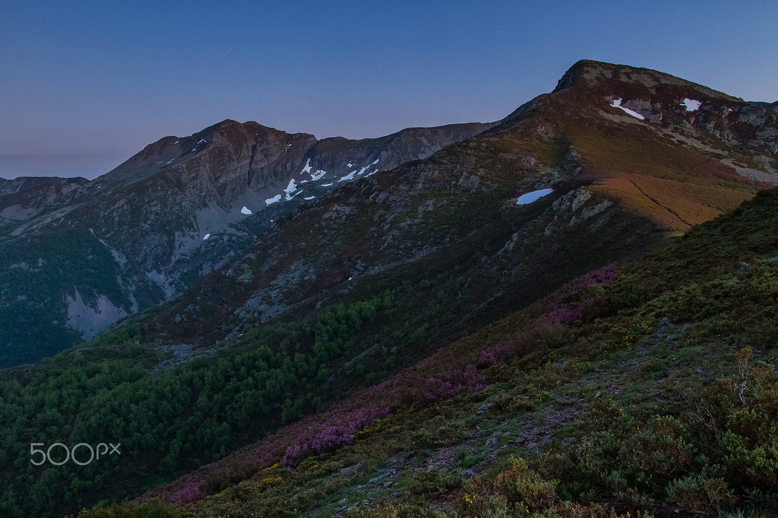 Canon EOS 7D sample photo. Almost night in ancares mountains photography