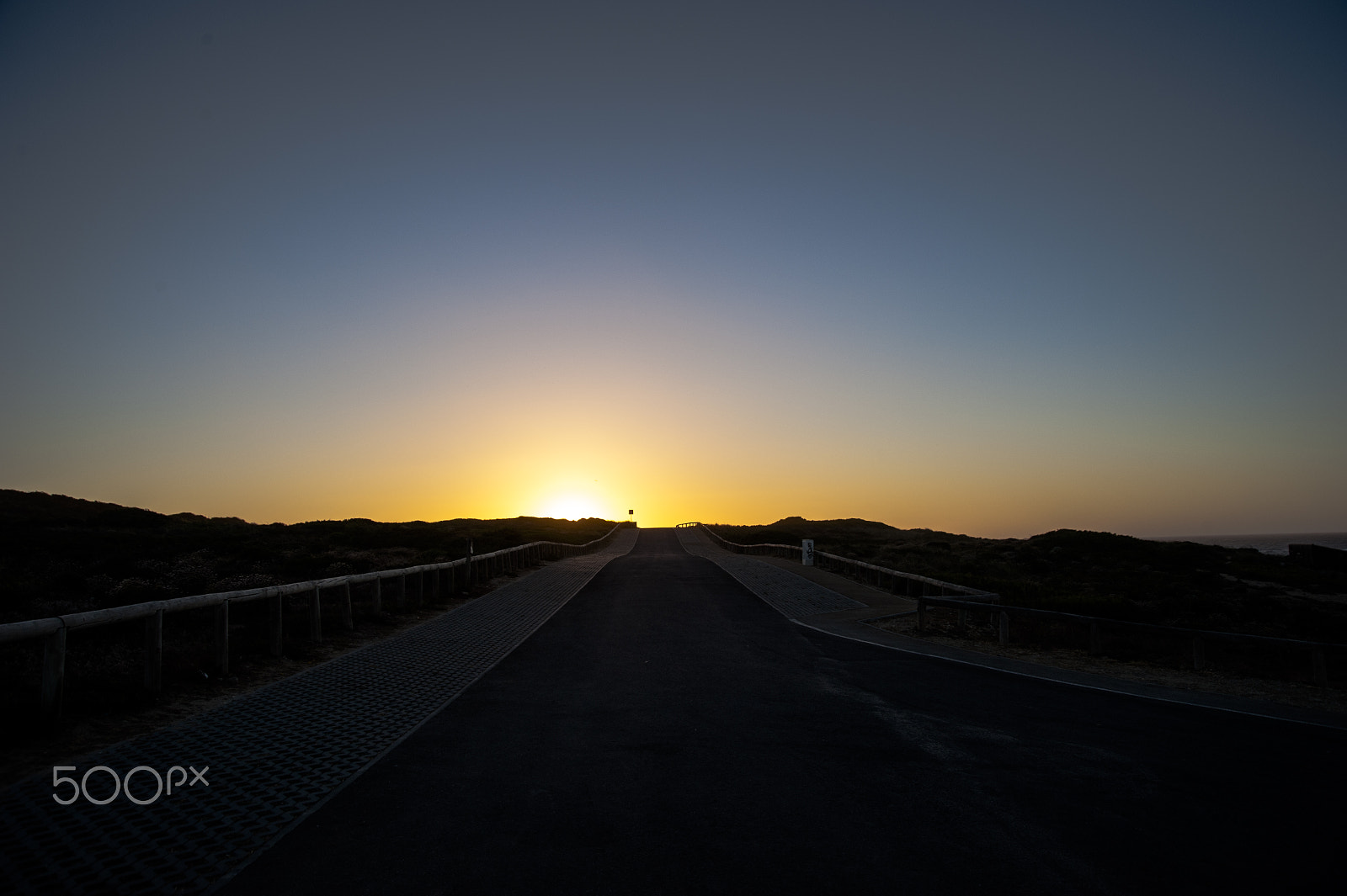Nikon D700 sample photo. Road to sunset photography