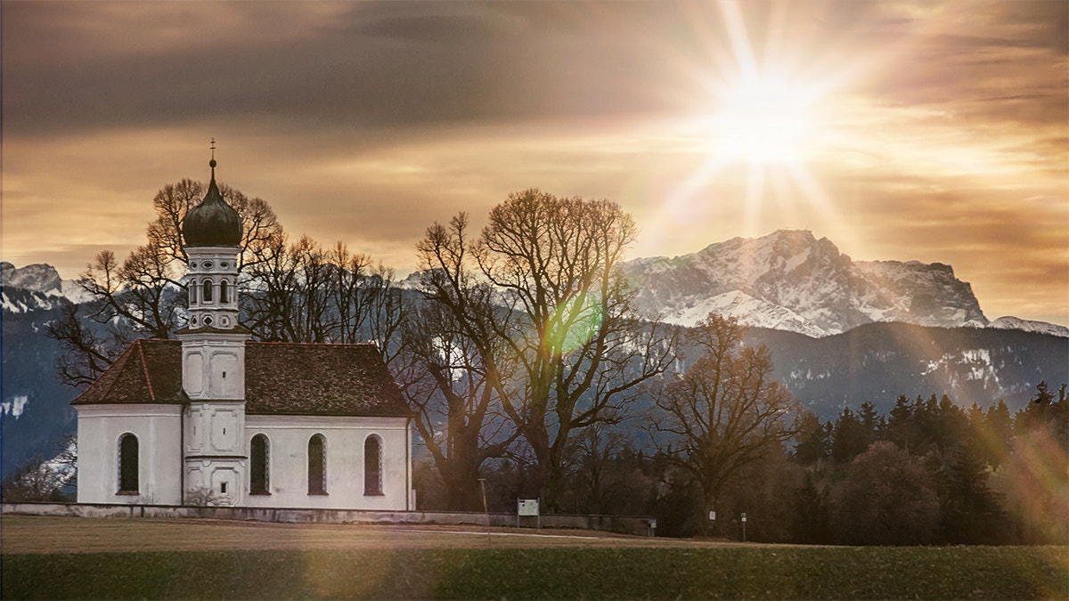 Canon EOS 40D sample photo. St. andrä in front of the zugspitze photography