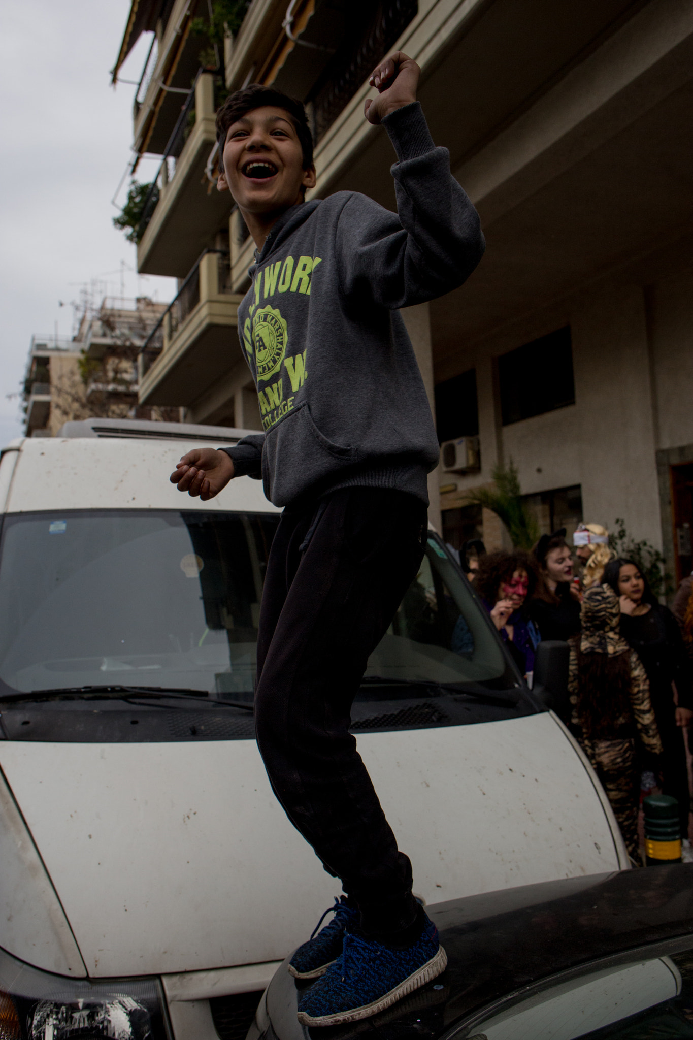 Canon EOS 6D + Canon EF 28mm F2.8 IS USM sample photo. Boy on a car photography