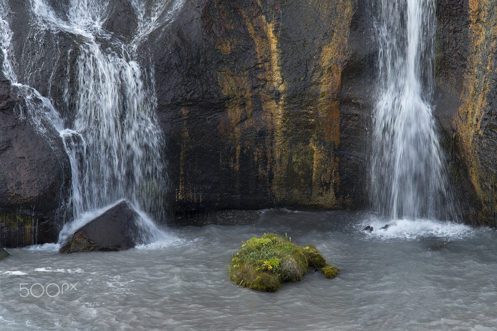 Canon EOS-1D X + Canon EF 70-200mm F2.8L IS II USM sample photo. Mountain waterfall in iceland. photography